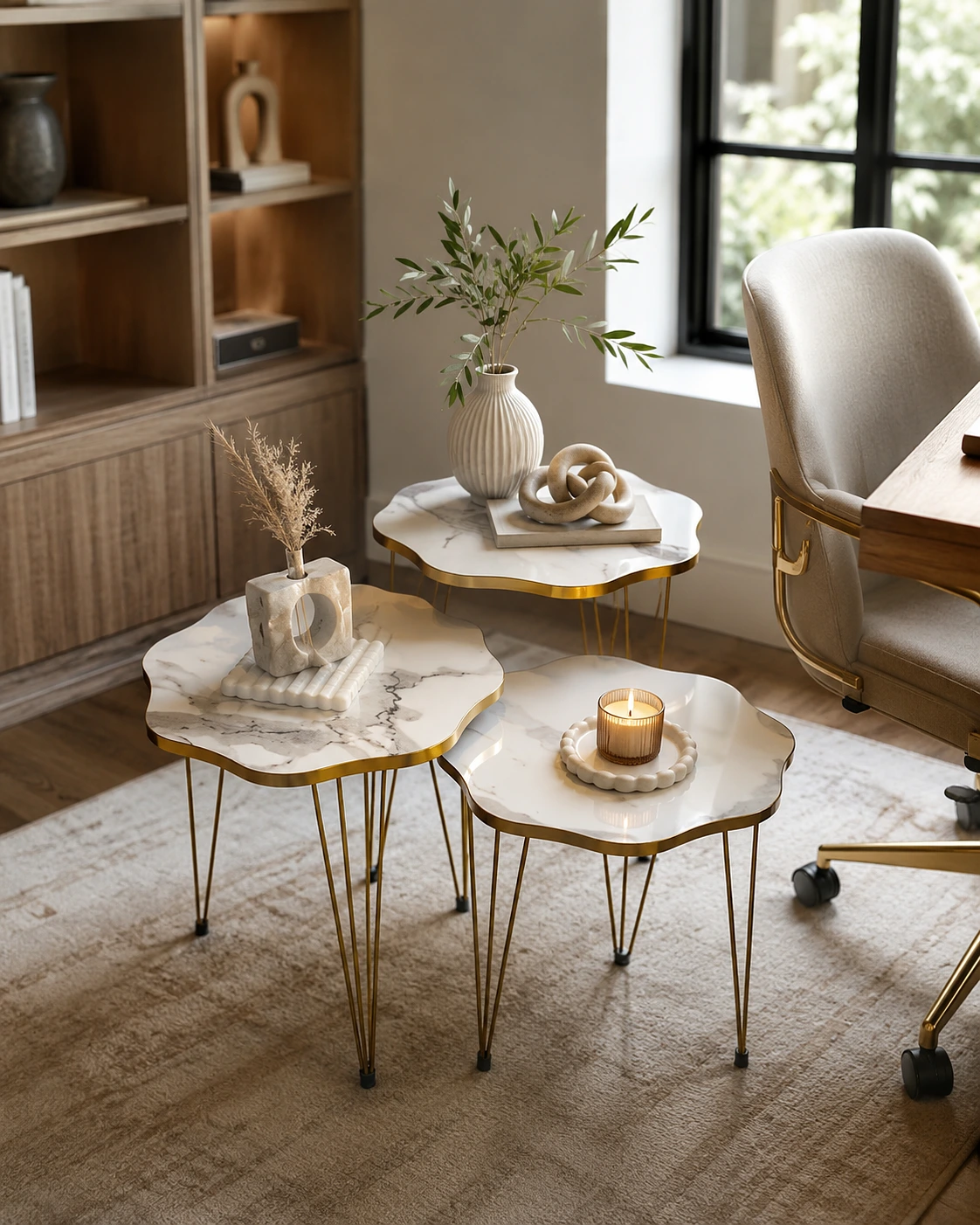 Elegant Office Side Table Decor
