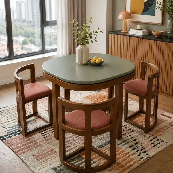Modern Dining Table 4 Chair