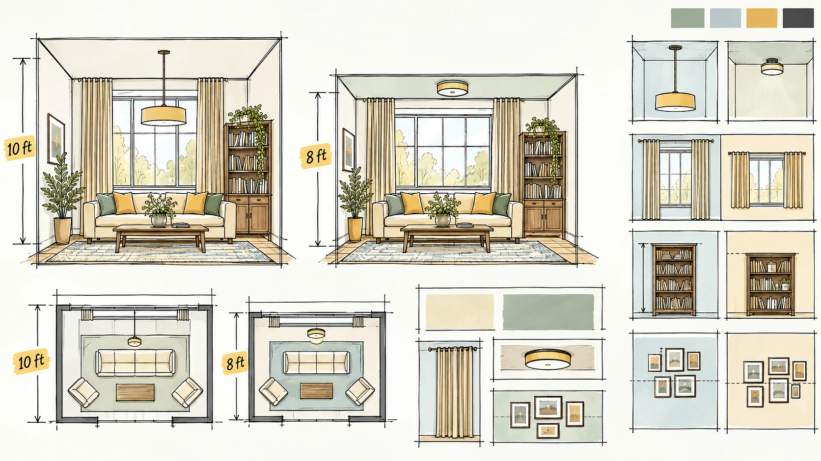 Why Designer Rooms Never Work in 8-Foot Ceilings