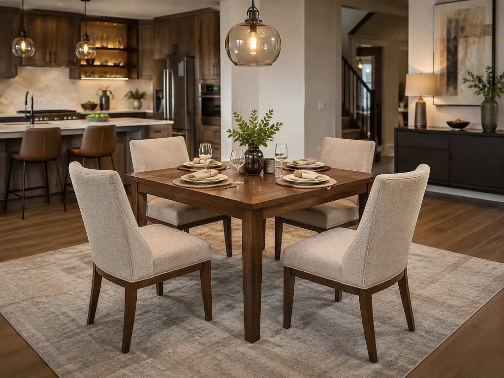 4 Chair Dining Set for Modern Home