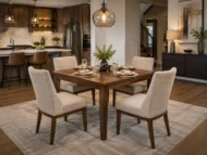 4 Chair Dining Set for Modern Home