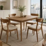 4 Chair Dining Set for Modern Homes