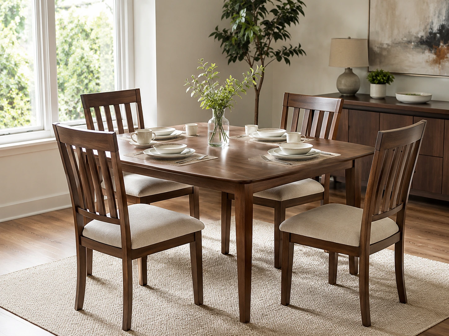 4 Person Dining Table for Daily Dinings