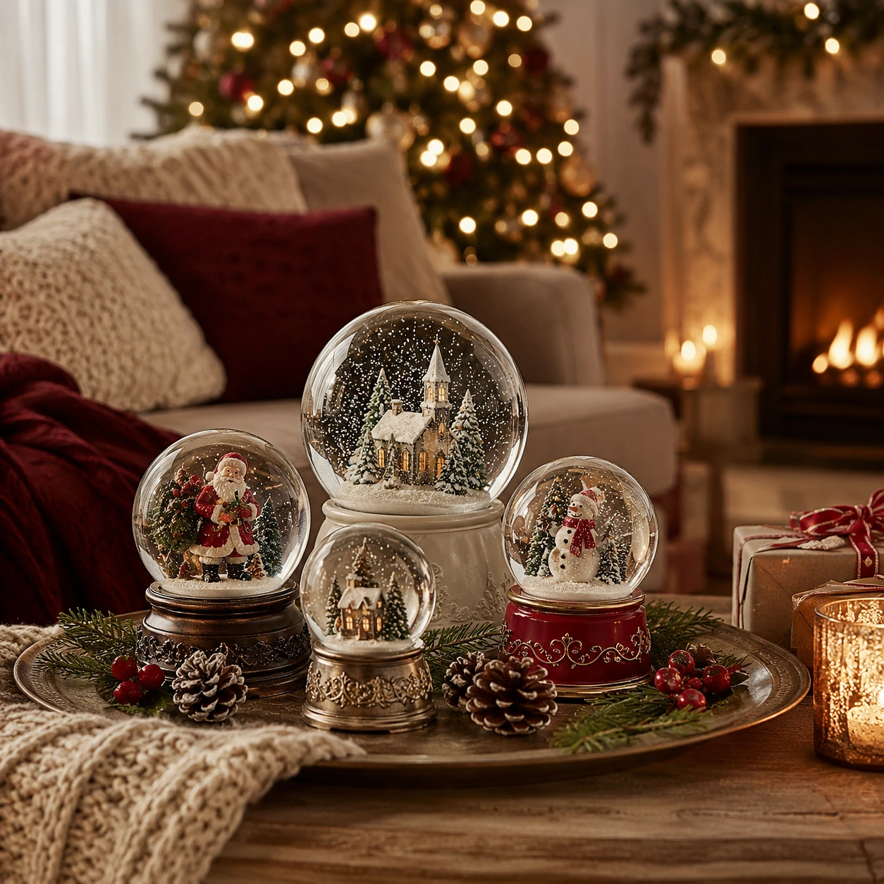 Decorative Snow Globes for a Magical Christmas Home