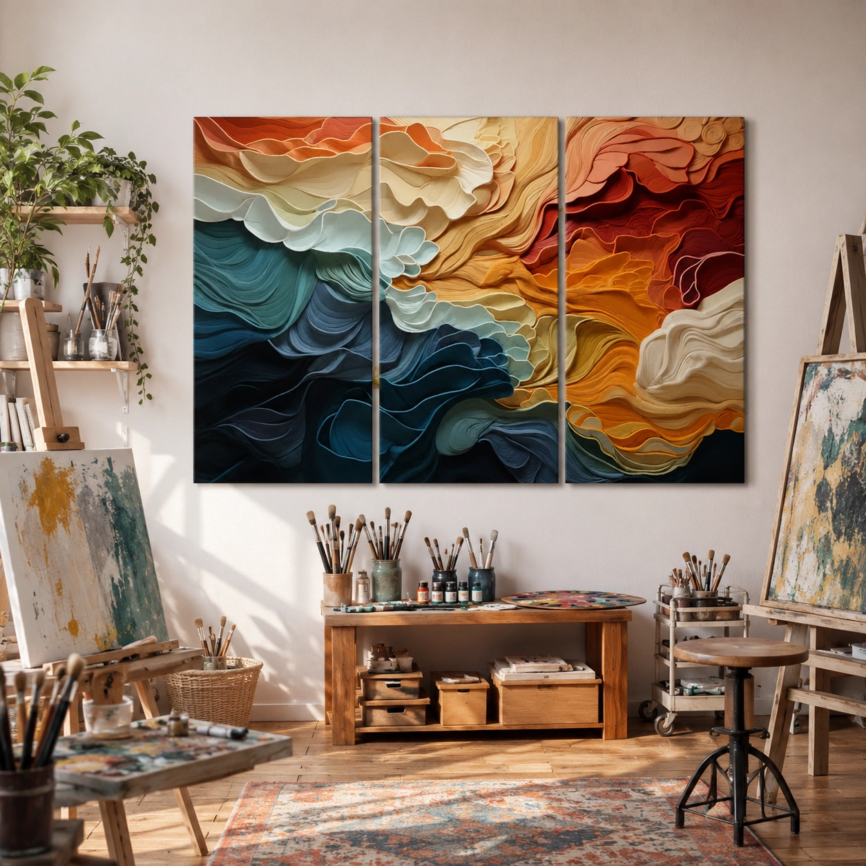 Designart “Biomorphism Organic Forms V” Modern Wall Art