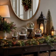 Festive Ornamental Snow Globes for Home Decors