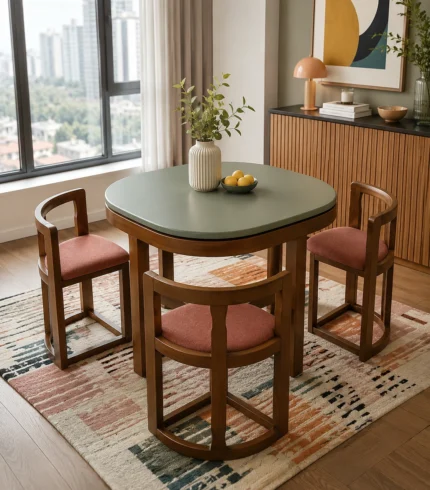 Modern Dining Table 4 Chair