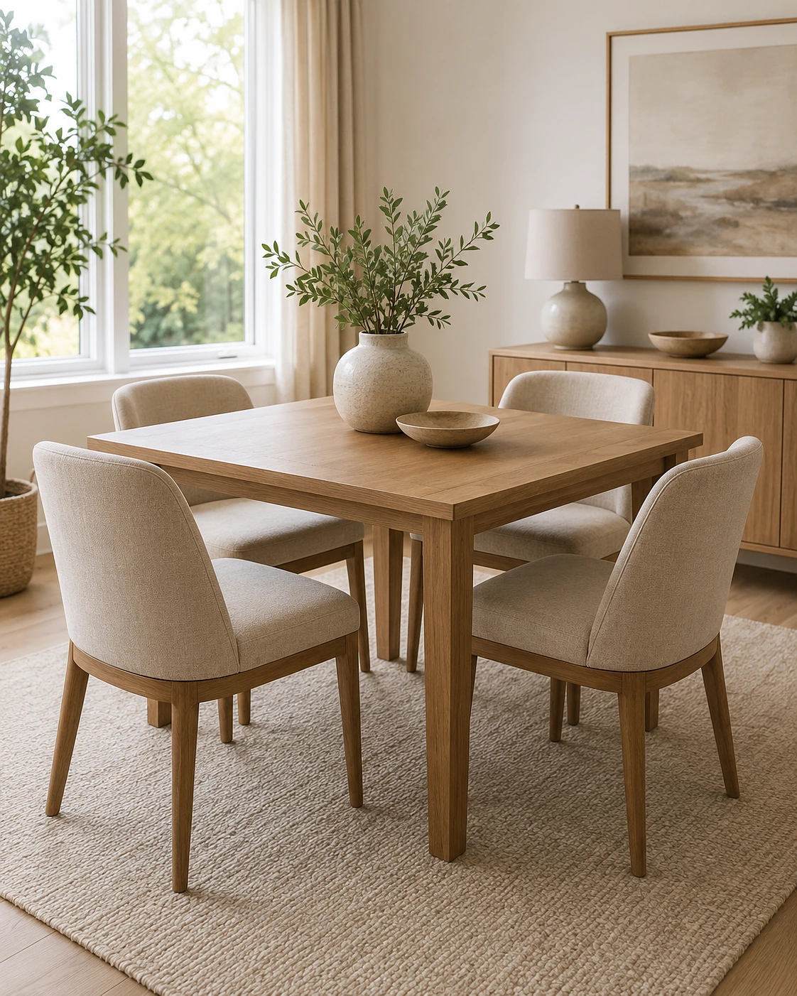 Modern Dining Table With 4 Seat