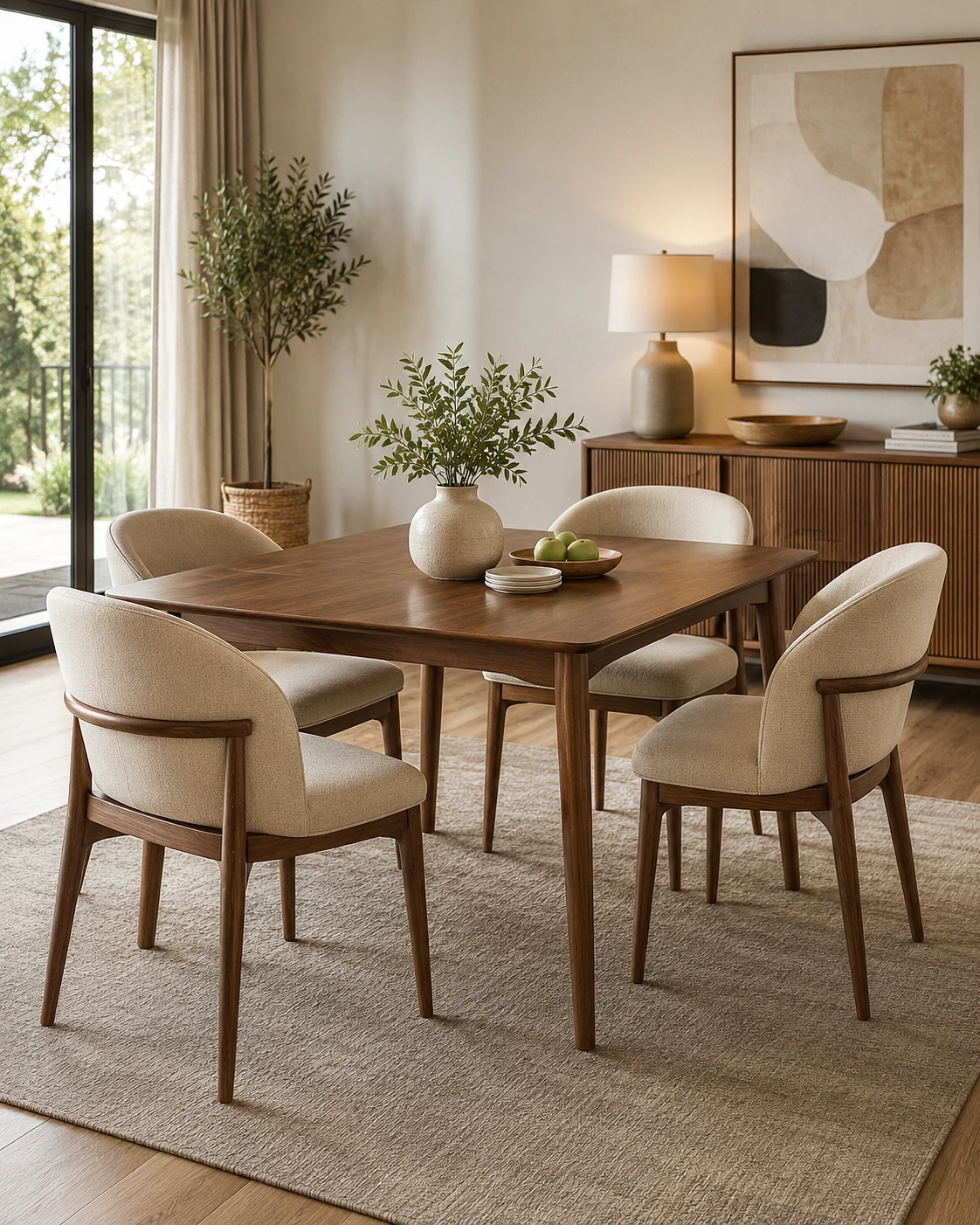 Modern Dining Table With 4 Seats