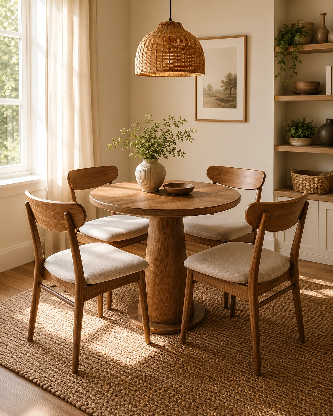 Small Dining Table And Four Chair