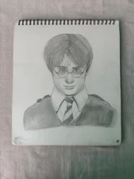 Boy With Glasses Pencil Sketch