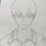 Hand Drawn Anime Boy Pencils Portrait Sketch