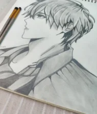 Hand Drawn Anime Pencil Sketch Portrait Arts