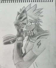 Hand Drawn Kakashi ANBU Pencil Sketch Arts