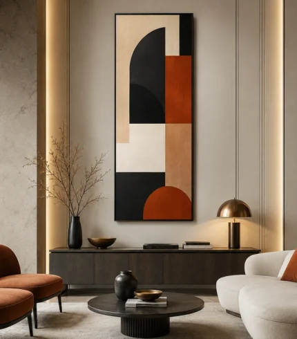 Moderns Vertical Wall Arts for Living Room Wall