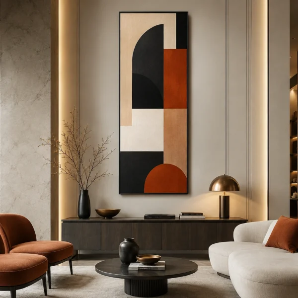 Moderns Vertical Wall Arts for Living Room Wall
