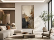 Moderns Large Vertical Wall Art for Living Room