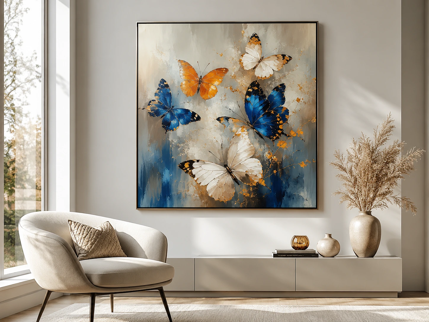 Stylish Butterfly Art Painting
