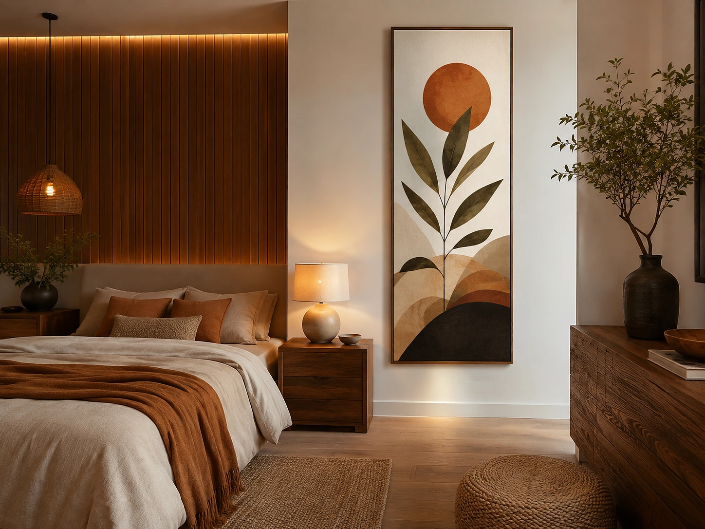 Vertical Wall Art for Modern Home Decor