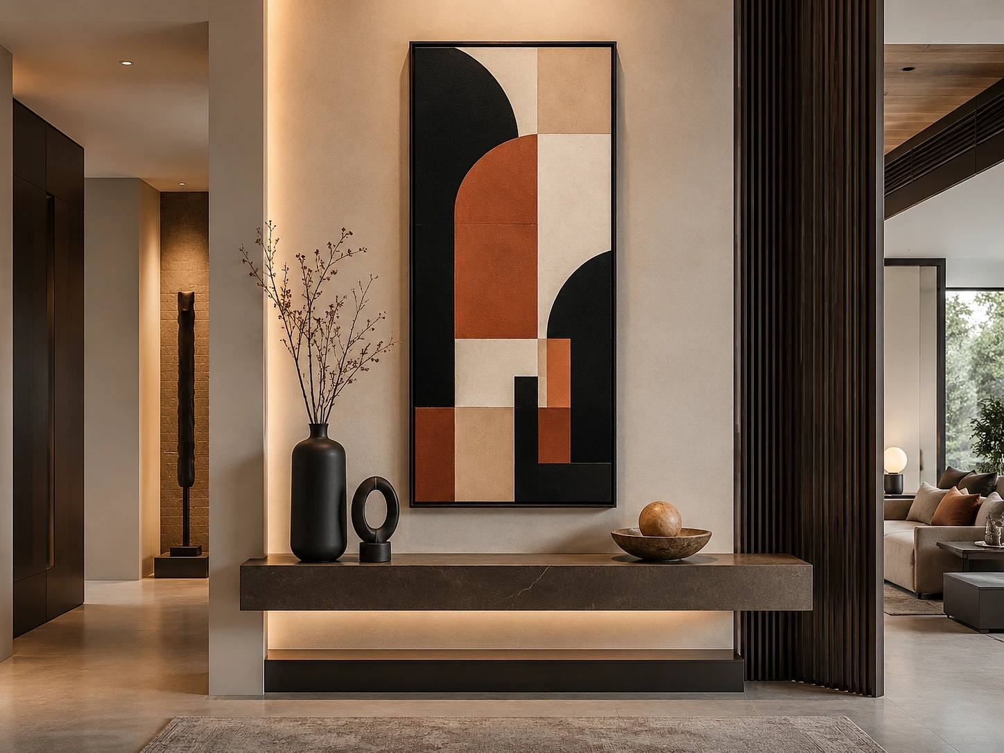 Vertical Wall Art for Modern Home Decors