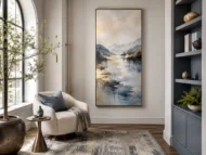 Vertical Wall Art for Moderns Home Decor
