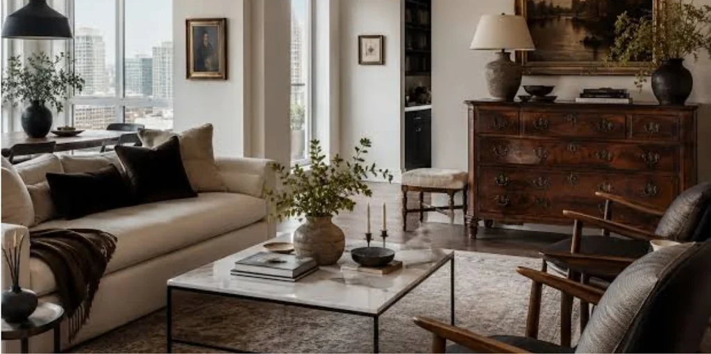 Mid-Century Modern Living Room With Vintage Decor Tips