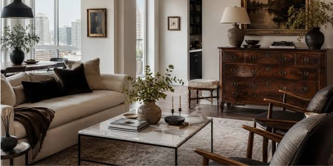 Mid-Century Modern Living Room With Vintage Decor Tips